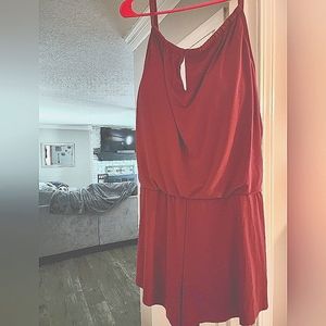 One piece short swimsuit